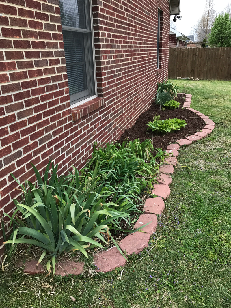 I need to clear out this end of the flowerbed. But oh well.